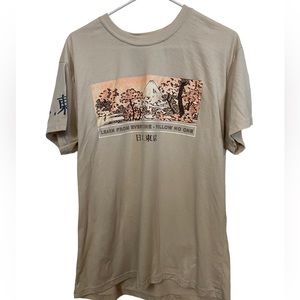 Weekend Warrior Tan Men’s L Full Graphic T-Shirt Follow No One MINTY